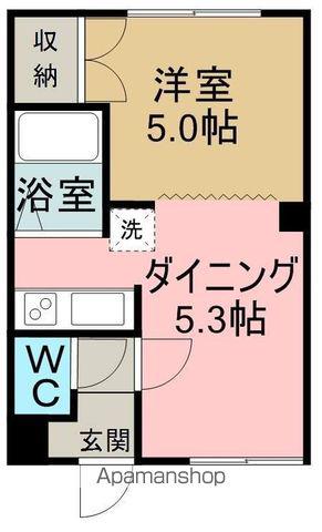 コーポ桂(1DK/1階)の間取り写真