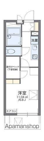 レオパレスレオニーズ(1K/1階)の間取り写真