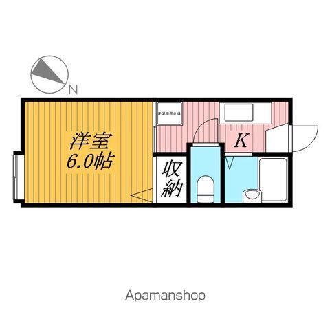 サニーハイツ2(1K/1階)の間取り写真