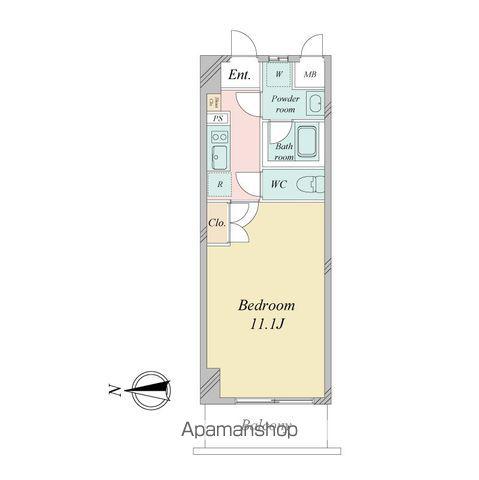 BSレジデンス栄(1K/6階)の間取り写真