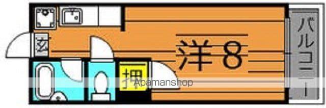 第6富山ビル(ワンルーム/4階)の間取り写真