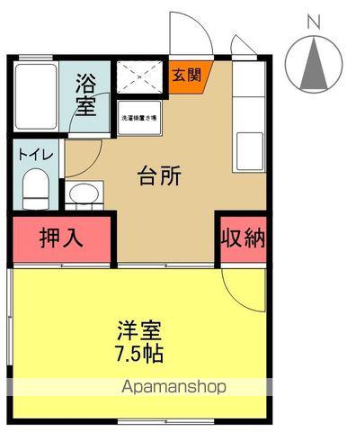 メゾンミヤウチ(1DK/1階)の間取り写真