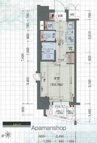 プレサンス金山グリーンパークス(1K/9階)の間取り写真