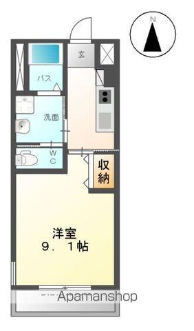 CASABLANCA (1K/1階)の間取り写真