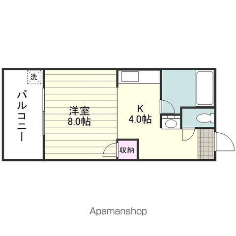柳田ビル(1K/2階)の間取り写真
