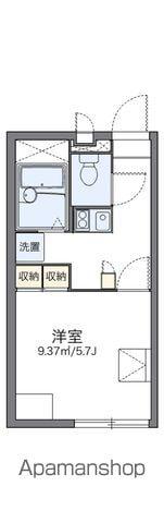レオパレスエルミタージュ(1K/1階)の間取り写真