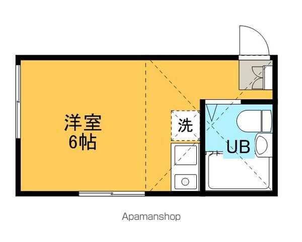 ユナイトステージ上大岡イースト(ワンルーム/1階)の間取り写真