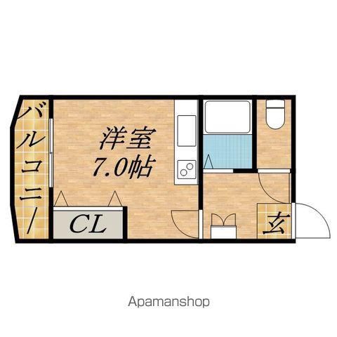 イーストタウン13(ワンルーム/3階)の間取り写真