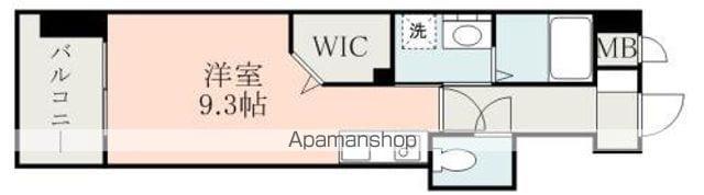 フルール米屋町(ワンルーム/12階)の間取り写真