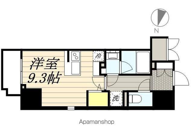 ロイジェントパークス千葉中央(ワンルーム/14階)の間取り写真