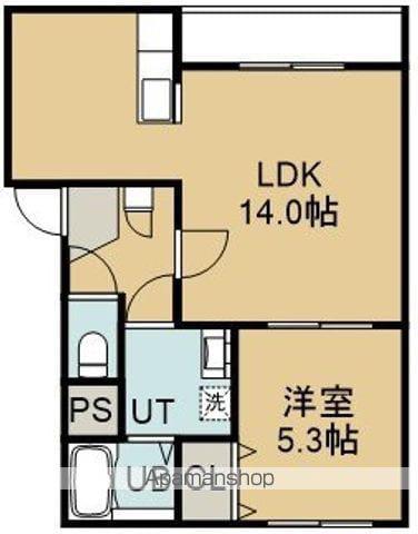 STELLA桔梗(1LDK/4階)の間取り写真