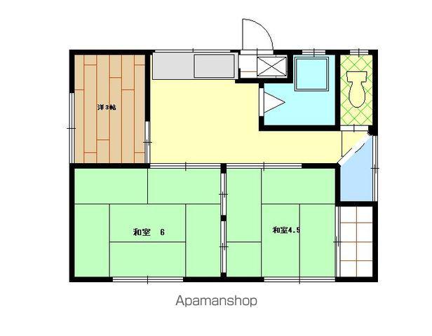 中央本線 竜王駅 徒歩23分 1階建 築49年(3K)の間取り写真