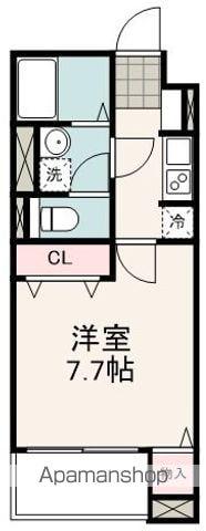 レジみん春日(1K/4階)の間取り写真