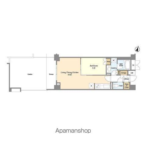 BLESS中野弥生町(1LDK/1階)の間取り写真