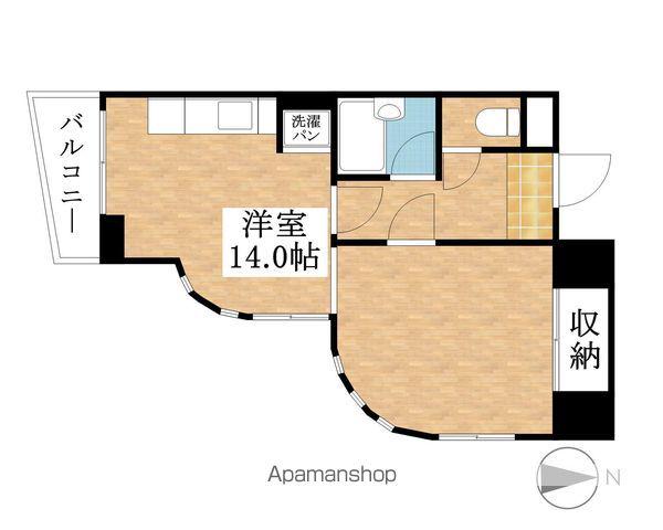 ST.CROWN(ワンルーム/6階)の間取り写真