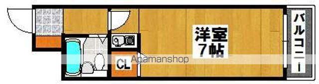 パークサイド堺(ワンルーム/5階)の間取り写真