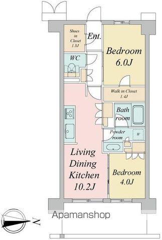トラープランド蒼麗館(2LDK/3階)の間取り写真