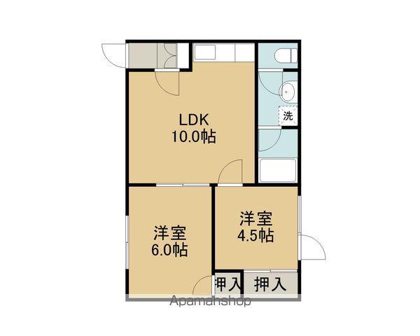 パナセアⅡ(2LDK/2階)の間取り写真