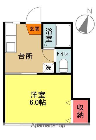 ドリームハイツ(1K/1階)の間取り写真