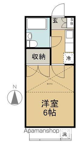 セドルハイム三鷹C(1K/1階)の間取り写真