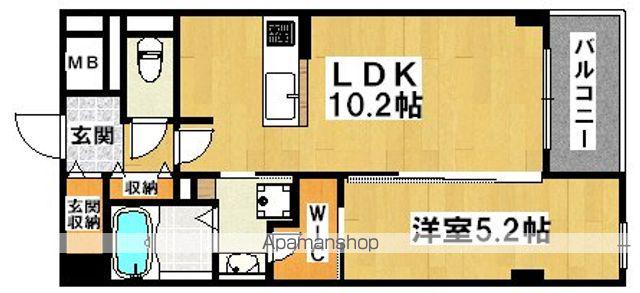 ピュア・シンフォニー(1LDK/1階)の間取り写真