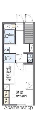 レオパレスフォンティーヌ 北(1K/1階)の間取り写真
