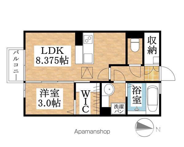 シェノアⅡ(1LDK/1階)の間取り写真
