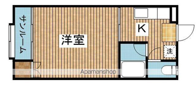 オータムポエム(1K/1階)の間取り写真