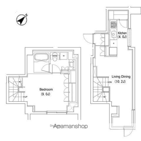 コンフォリア中野(1LDK/1階)の間取り写真