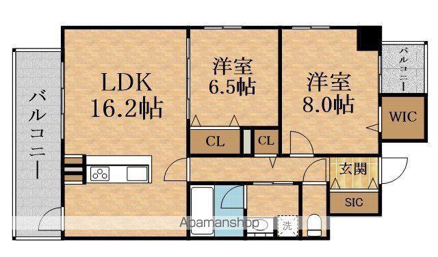 CLELIA新深江(2LDK/2階)の間取り写真