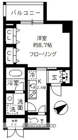 ベル ドミール 目黒(1K/5階)の間取り写真