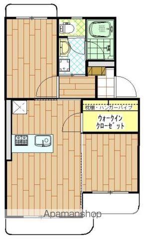 マンションヒカリII(1LDK/2階)の間取り写真