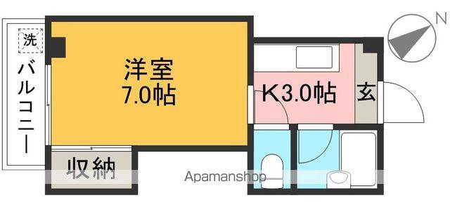 ハイツイーストクラウド(1K/4階)の間取り写真