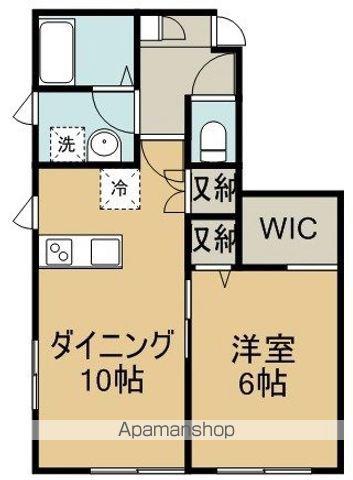 ル ヴェルジェB棟(1LDK/1階)の間取り写真