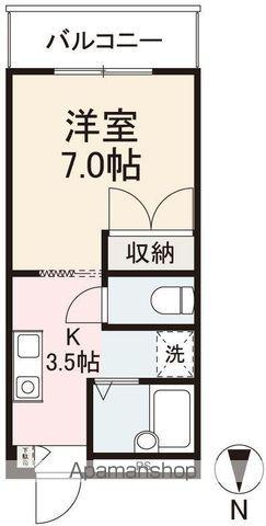 エディ斉藤(1K/2階)の間取り写真