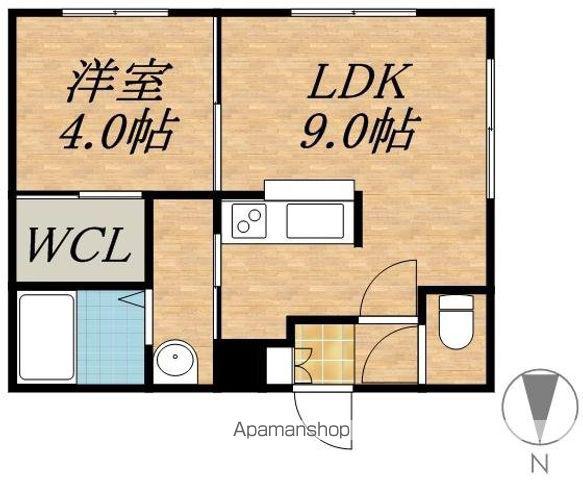 ウインダムヒル札幌駅前(1LDK/4階)の間取り写真