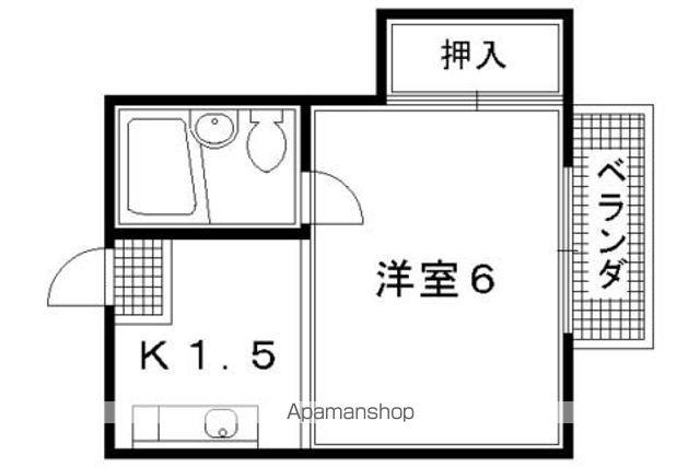 コットンハウス95(1K/3階)の間取り写真