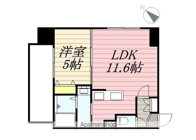 エクレール(1LDK/13階)の間取り写真