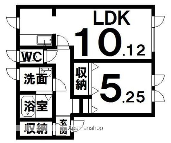 フローリアン(1LDK/2階)の間取り写真