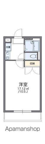 レオパレスIRIE(1K/1階)の間取り写真