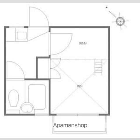アムール笹塚(1K/2階)の間取り写真