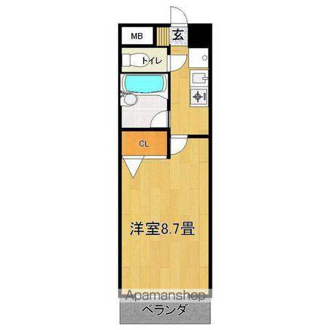 ソフィア緑ヶ丘(1K/3階)の間取り写真