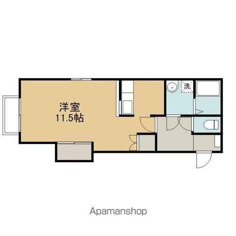 いわて銀河鉄道 青山駅(岩手) 徒歩20分 2階建 築25年(1K/1階)の間取り写真