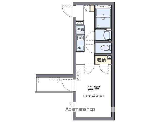 クレイノKOWA(1K/1階)の間取り写真