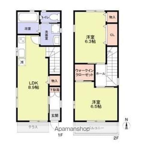 京阪電気鉄道京阪線 鳥羽街道駅 徒歩6分 2階建 築12年(2LDK)の間取り写真