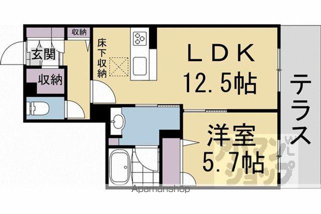 グランメゾン ヒラキ(1LDK/1階)の間取り写真