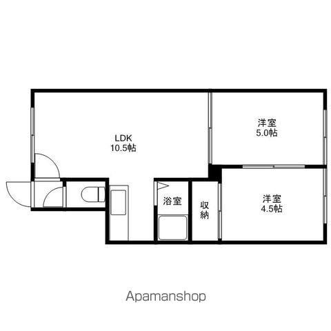 パークフロント24(2LDK/2階)の間取り写真