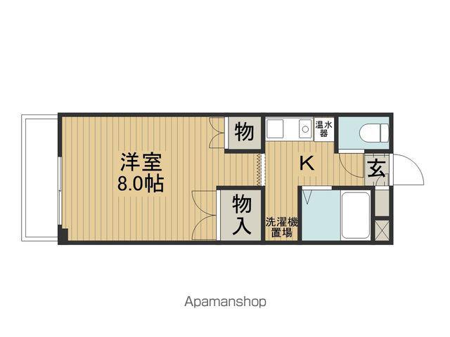 ユーハイツ(1K/1階)の間取り写真