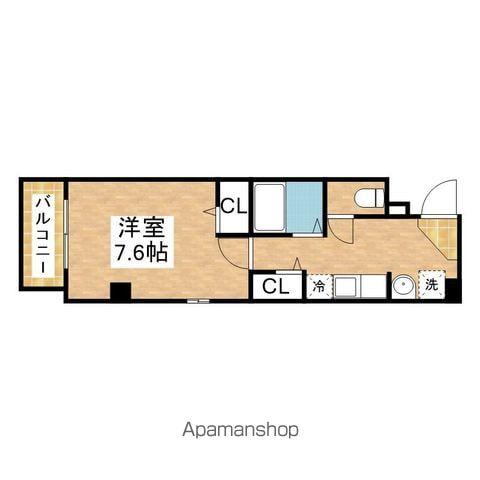 フィオーレMJ(1K/3階)の間取り写真