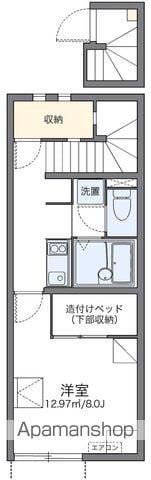 レオネクストリボーン岩代(1K/2階)の間取り写真